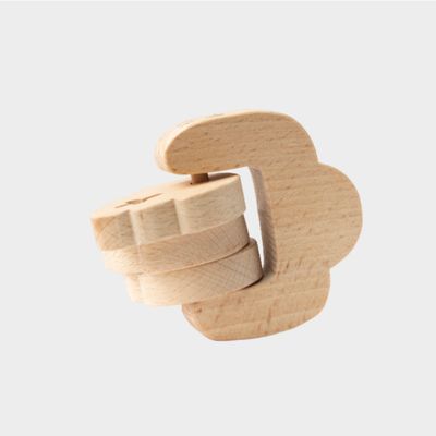Childwood Handmade Wooden Rattle LEAF