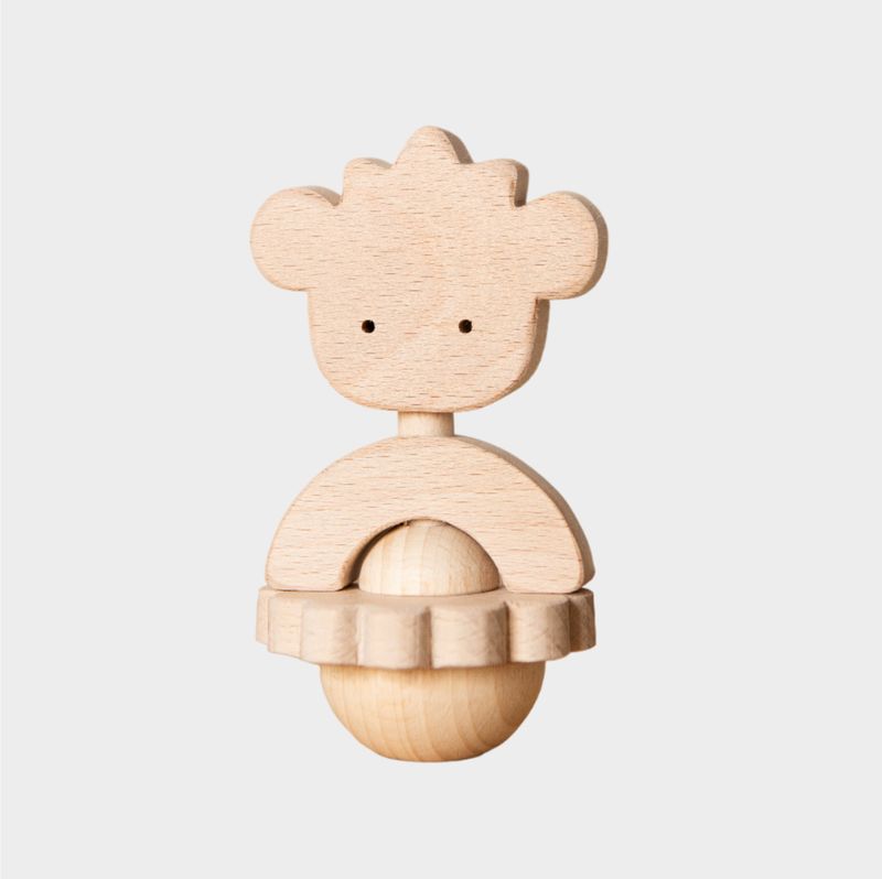 Childwood Hochet en bois fait main OURI