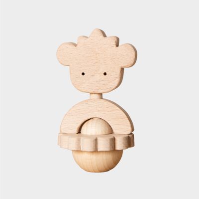 Childwood Hochet en bois fait main OURI