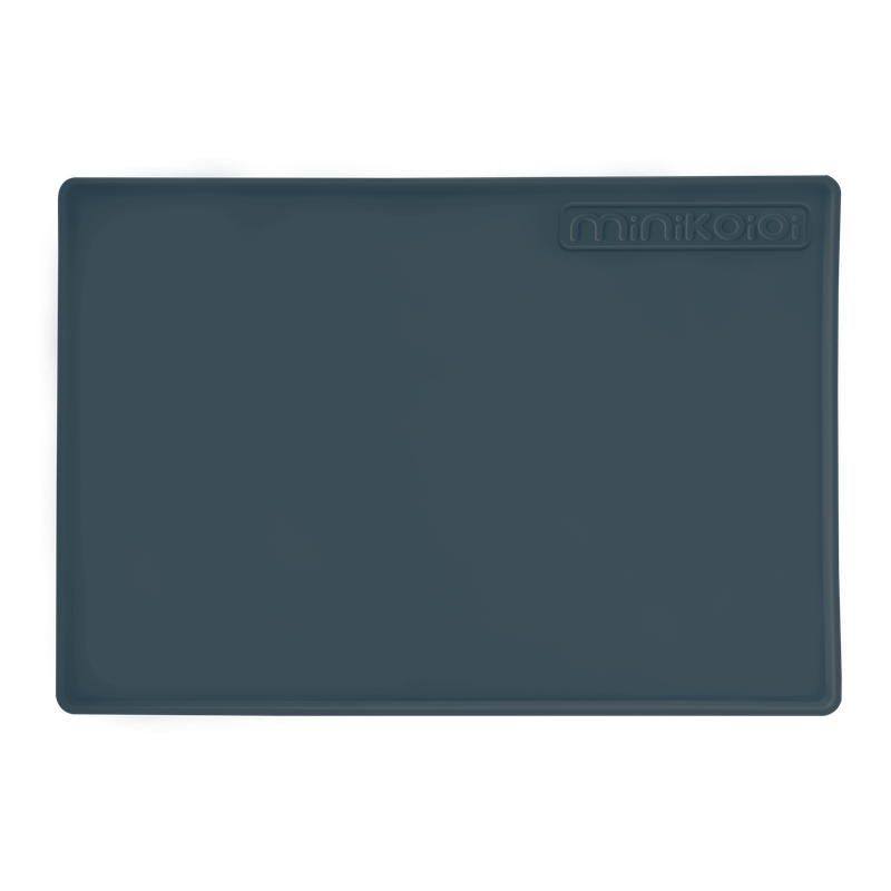 MinikOiOi Mat - Deep Blue - Silicone feeding/baking mat, Silicone Place Mat