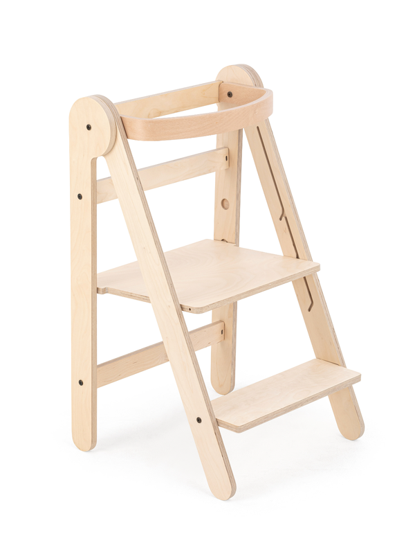 MamaToyz® Foldable learning tower, nature