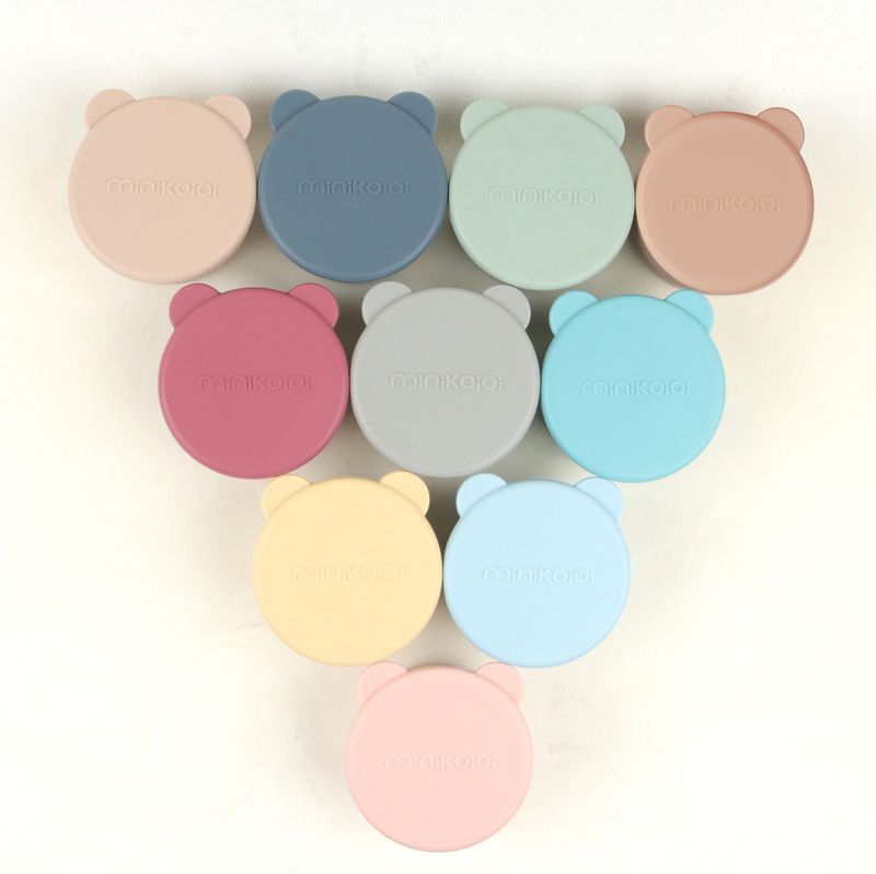 MinikOiOi Mini Ciotola con Coperchio, 2 pz, Blu Profondo / Grigio Cipria – foto prodotto, stoviglie…