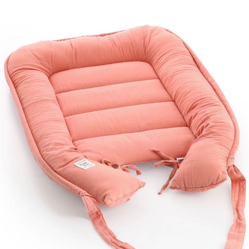 Funnababy Nid Bébé - Corail - Rose - 50 x 70 cm, Pink – photo produit, sommeil bébé, textile bébé