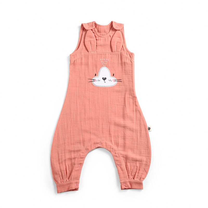 Funnababy® Muslin Sleep Romper - Tog 1. 0 - Coral - Pink - 90 Cm