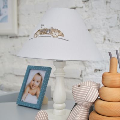 Funnababy Table lamp for the baby room – night light for children, Weiss cars – product image, baby…
