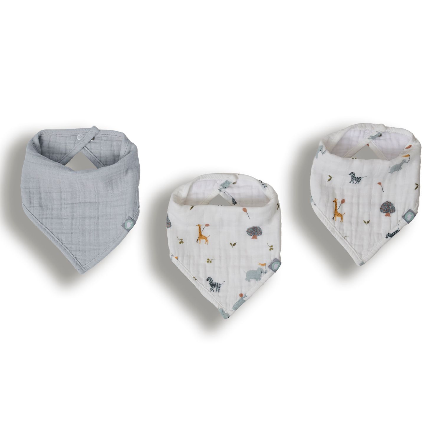 Funnababy®  Bib Set (3 Pcs) -  Zoo - 0/1 Years