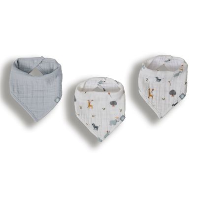 Funnababy®  Bib Set (3 Pcs) -  Zoo - 0/1 Years