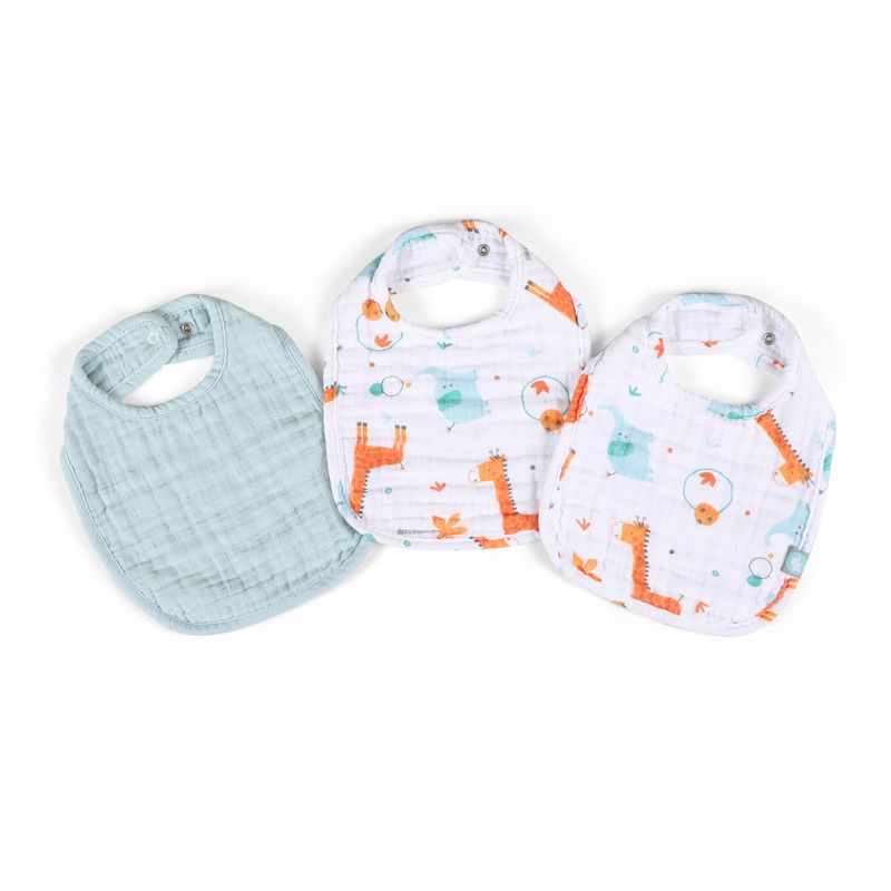 Funnababy®  Bib Set (3 Pcs) -  Giraffe - 0/1 Years