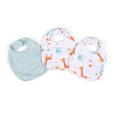Funnababy®  Bib Set (3 Pcs) -  Giraffe - 0/1 Years