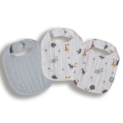 Funnababy®  Bib Set (3 Pcs) -  Zoo - 0/1 Years