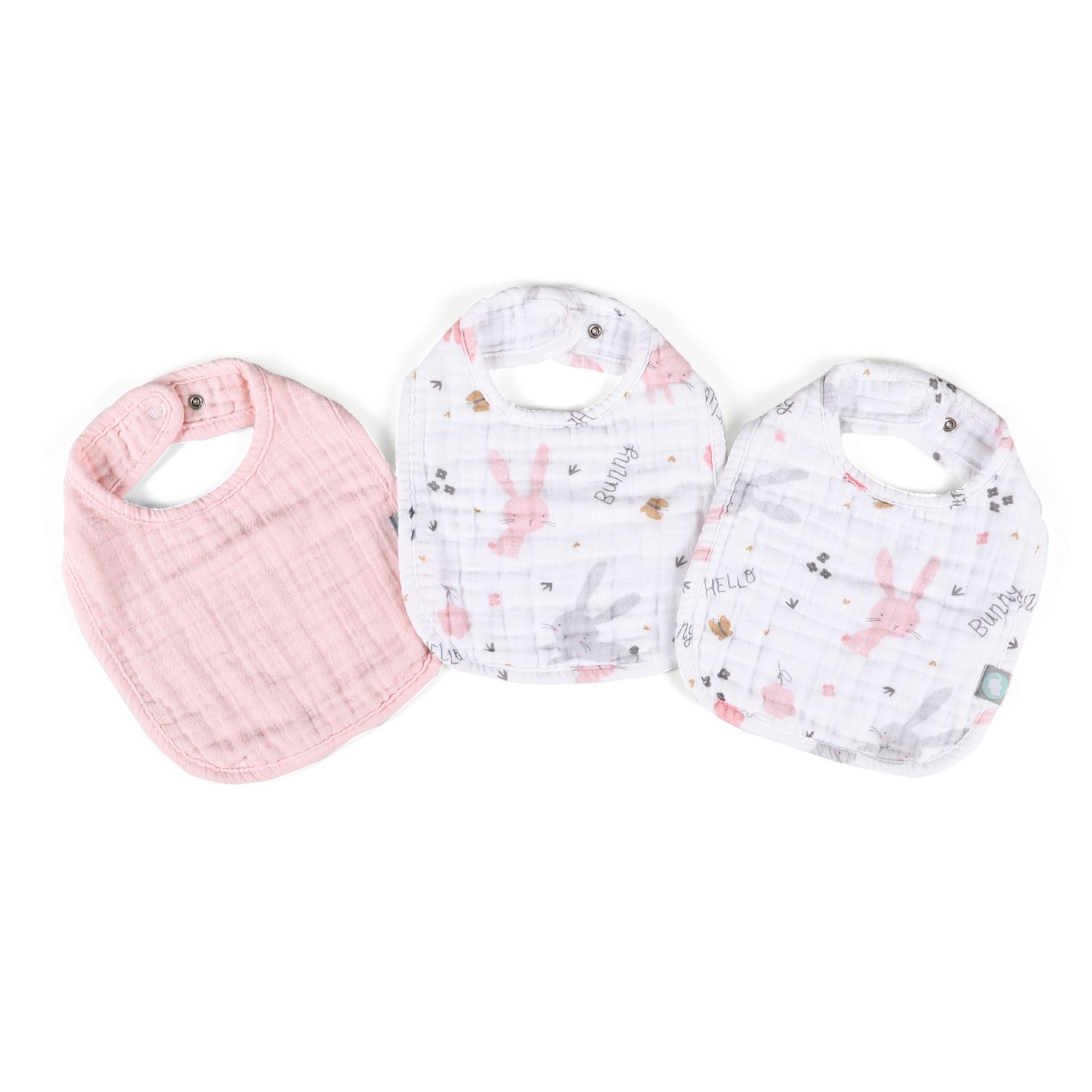 Funnababy® Ensemble de Bavoirs (3 pcs) - Rabbit - 0/1 an