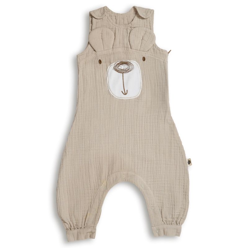 Funnababy® Muslin Sleep Romper - Tog 1. 0 - Sand - Beige - 70 Cm