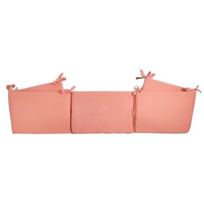 Funnababy® Muslin Universal Bumper - Coral - Pink - 70x130 Cm