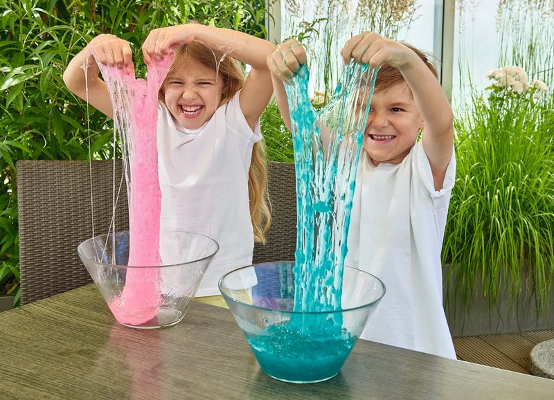 Zimpli Glitter Slime Play, Certified Biodegradable SensoryToy