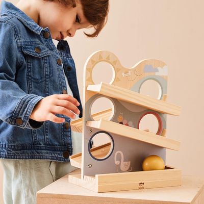 Just Bee Kids Wooden Ball Runner Toy (FSC) – product image, baby sensory toy, wooden toy