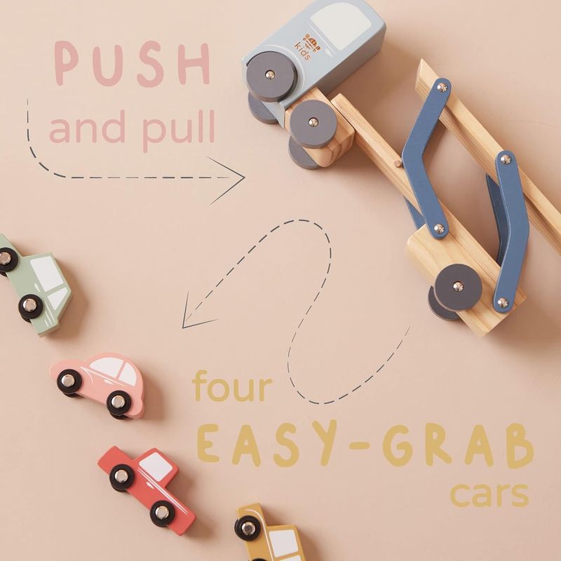 Just Bee Kids Wooden Transporter Lorry – product image, STEM toy, arts and crafts