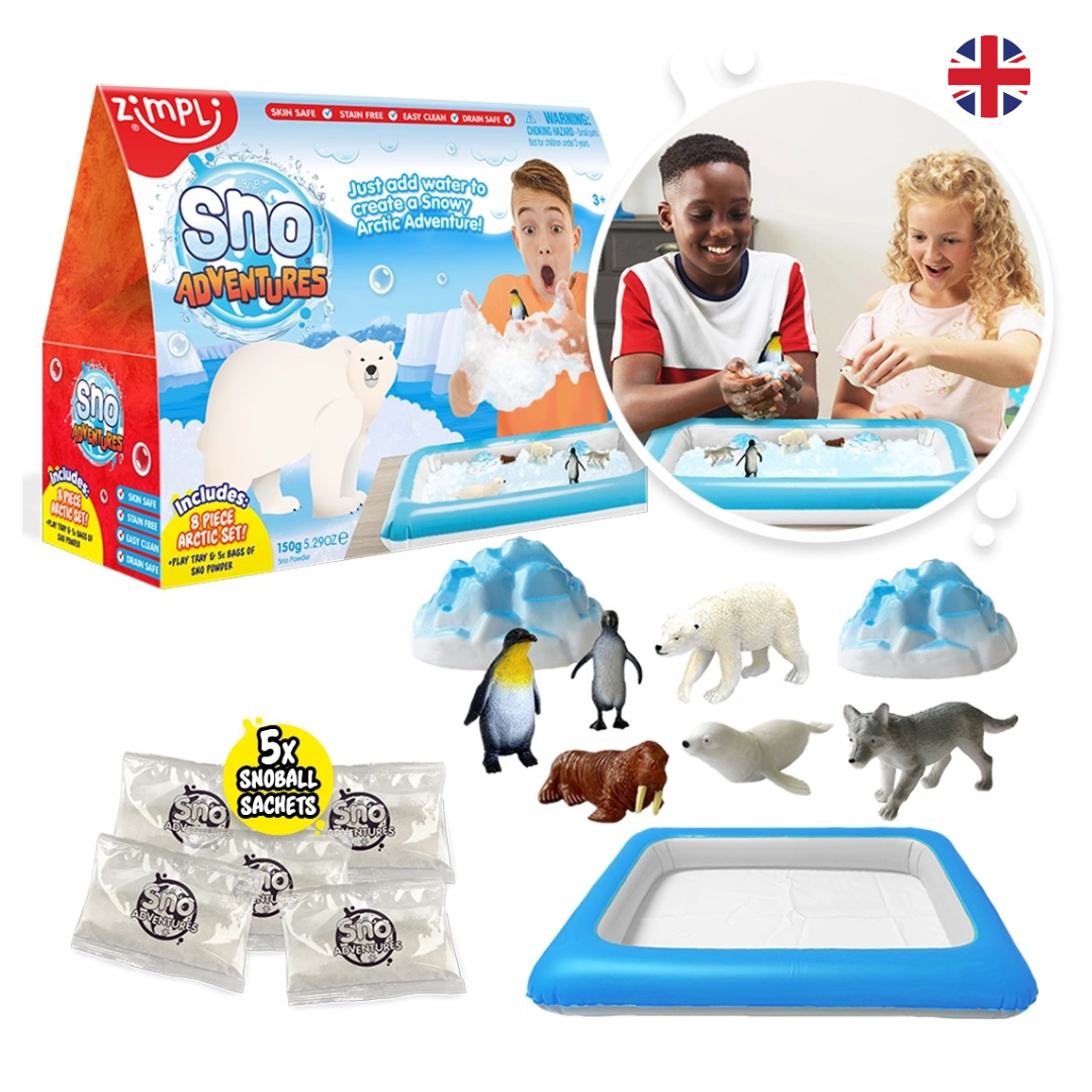Zimpli Snow Adventures Arctic Sensory Play Set With Figures