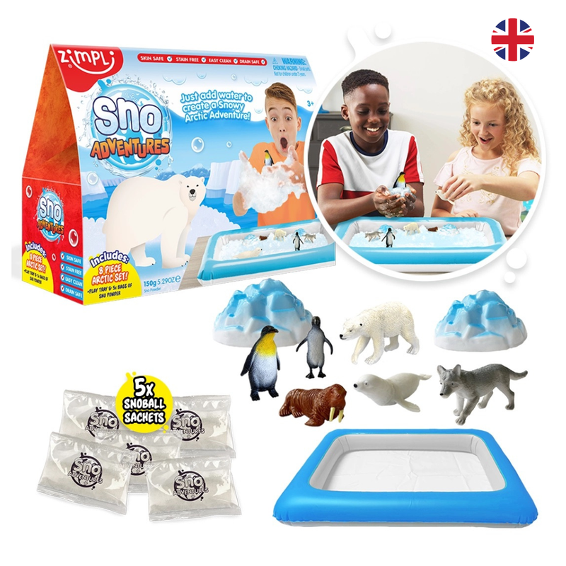 Zimpli Snow Adventures Arctic Sensory Play Set With Figures