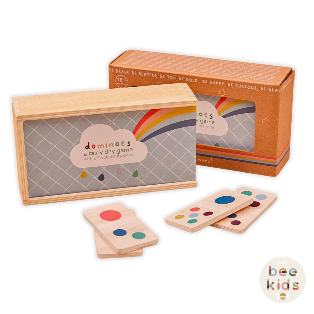 Just Bee Kids Wooden Domino Game