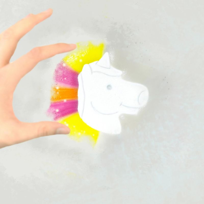 Zimpli Kids Large Unicorn Colour Baff Bombz - Kids Bath Bomb Toy – product image, STEM toy, bath ti…