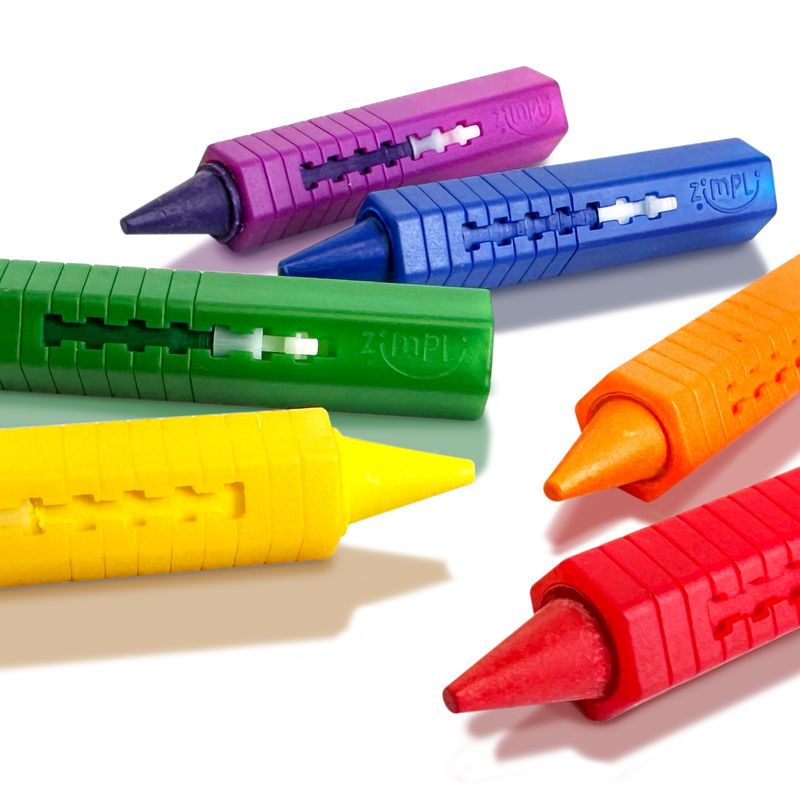 Zimpli Kids Baff Crayons 6 Pack Colourful Arts &amp; Crafts Bath Toy – product image, STEM toy, bath ti…