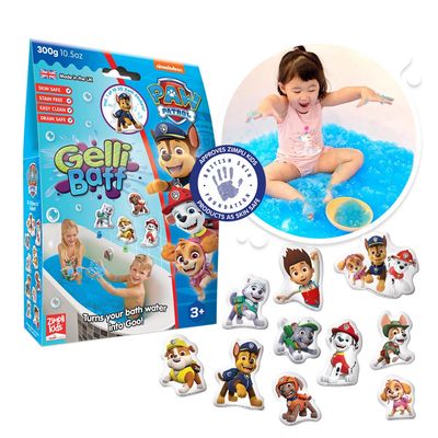 Zimpli Gelli Baff Kids Sensory Bath Toy + Bath Sticker Paw Patrol
