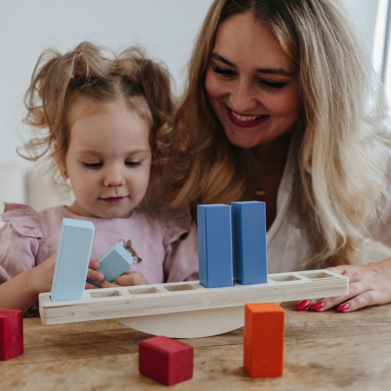 Intellectiki Jeu d'équilibre en bois pour favoriser la coordination et la logique – photo produit, …