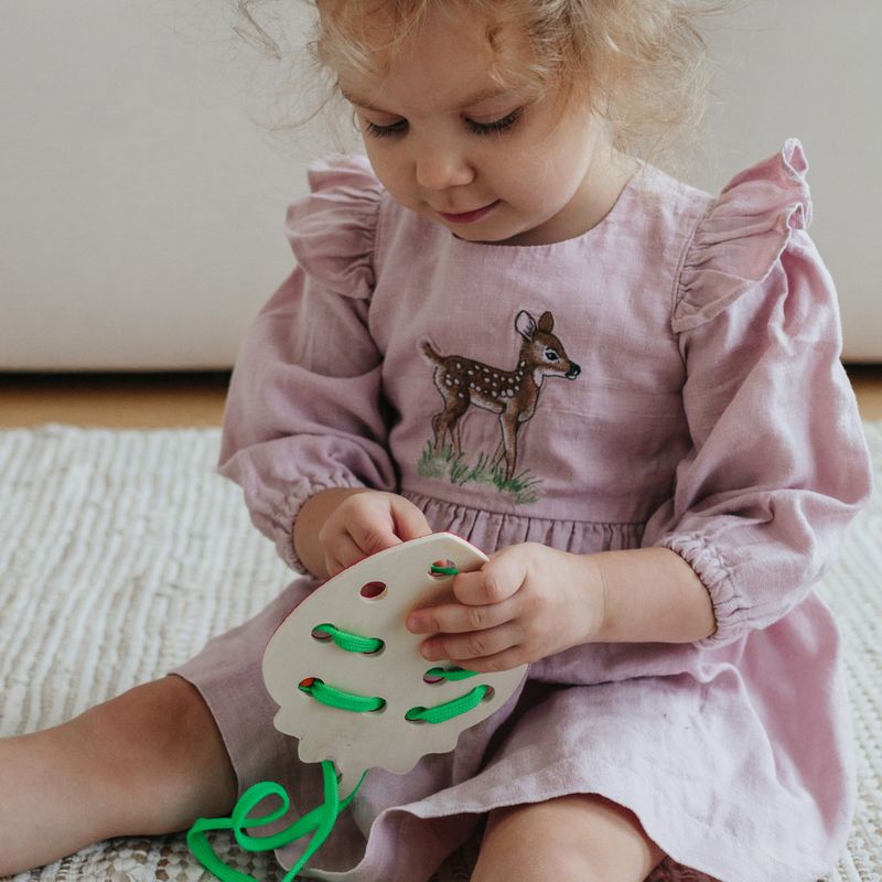 Intellectiki Laçage pastèque pour la motricité fine et la coordination œil-main – photo produit, jo…