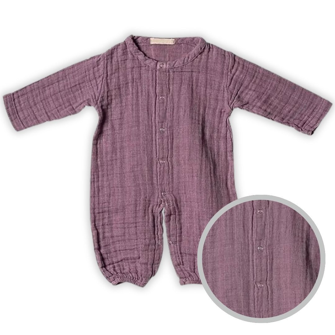 Beberotti® Organic Muslin jumpsuit Lila