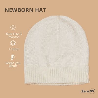 Bonnet tricoté pour nouveau-né Zero.99