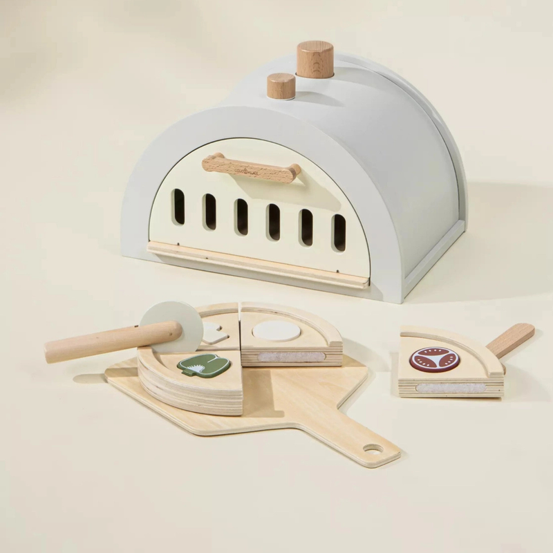 Coco Village Pizza Oven Set – Fine Motor Skills Development – product image, baby sensory toy, wood…