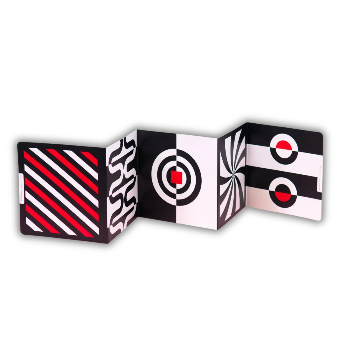 Priya &amp; Peanut Reversible Black &amp; White Sensory Board for Newborns – Tummy Time Toy 0+ Months