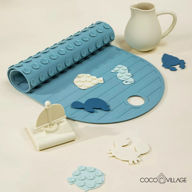 Coco Village Set of 6 Silicone Mini Bath Suction Toys