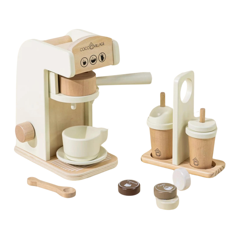 Coco Village Wooden Coffee Maker Set - Foam