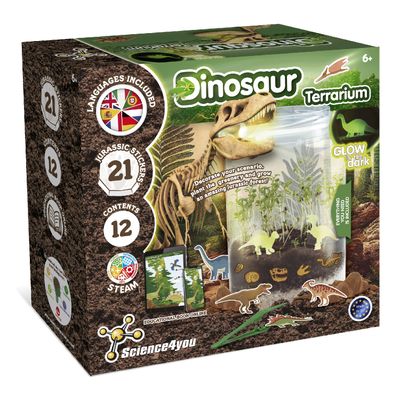 Science4you Dinosaur Terrarium - Eco Terrarium for Kids (7 Languages)