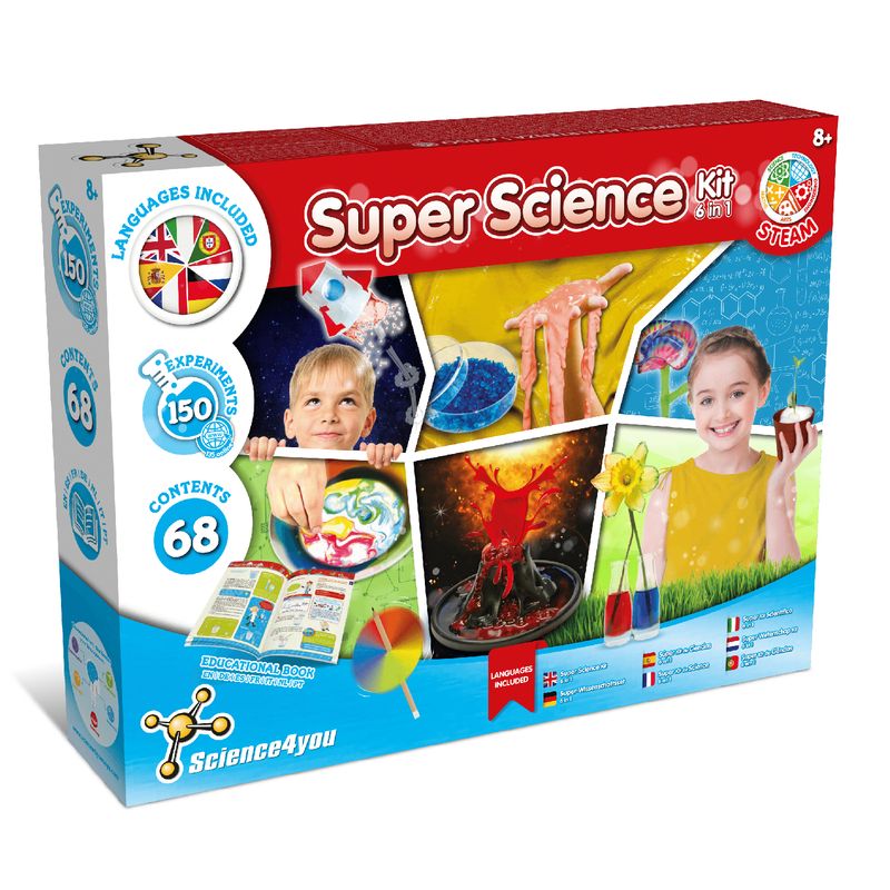 Science4you Super Science Kit 150 Experiments - Kids Ages 8+