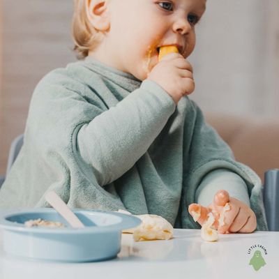 Little Casimir Lätzchen mit Ärmeln – wasserdicht, langarm, saugfähig, verstellbar – für Babys &amp; Kleinkinder (6M-4J)