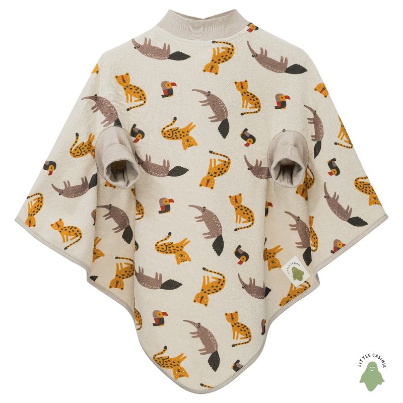 Little Casimir Magic Bib “Boo” – waterproof long-sleeve bib in cosy cotton terry, adjustable, grows with your child (6M-4Y)