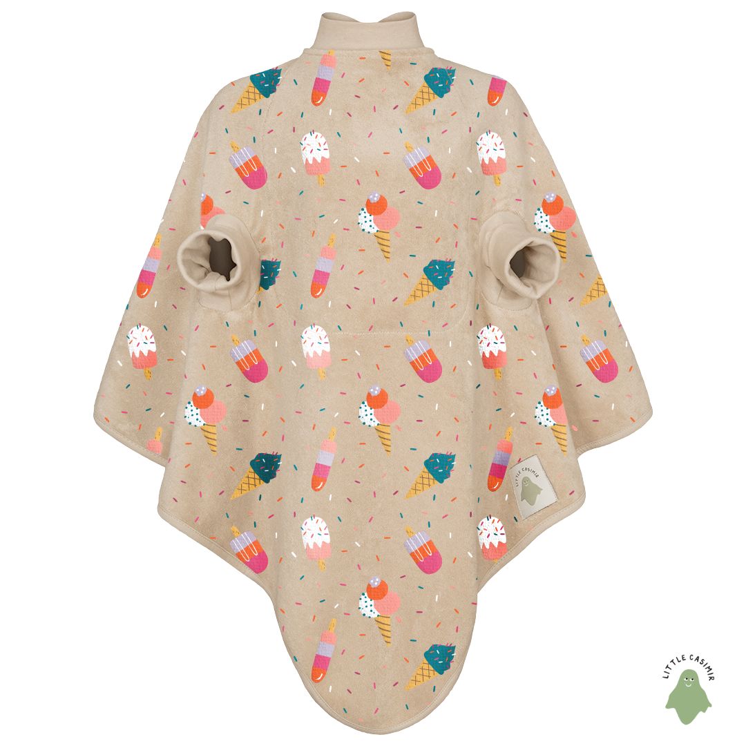 Little Casimir Magic Bib “Boo” – waterproof long-sleeve bib in cosy cotton terry, adjustable, grows with your child (6M-4Y)