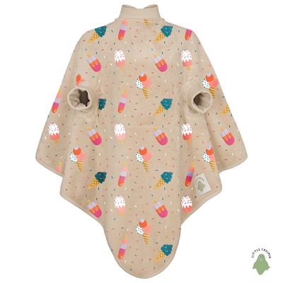 Little Casimir Magic Bib “Boo” – waterproof long-sleeve bib in cosy cotton terry, adjustable, grows with your child (6M-4Y)