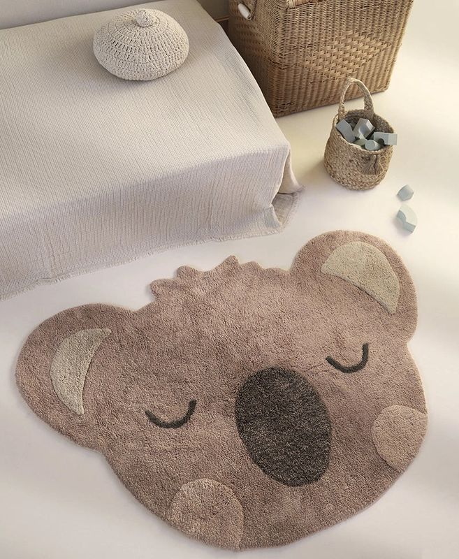 NATTIOT Koala Rug for Kids – Ultra-Soft Rug for Nursery or Bedroom, MULTICO – product image, motor …