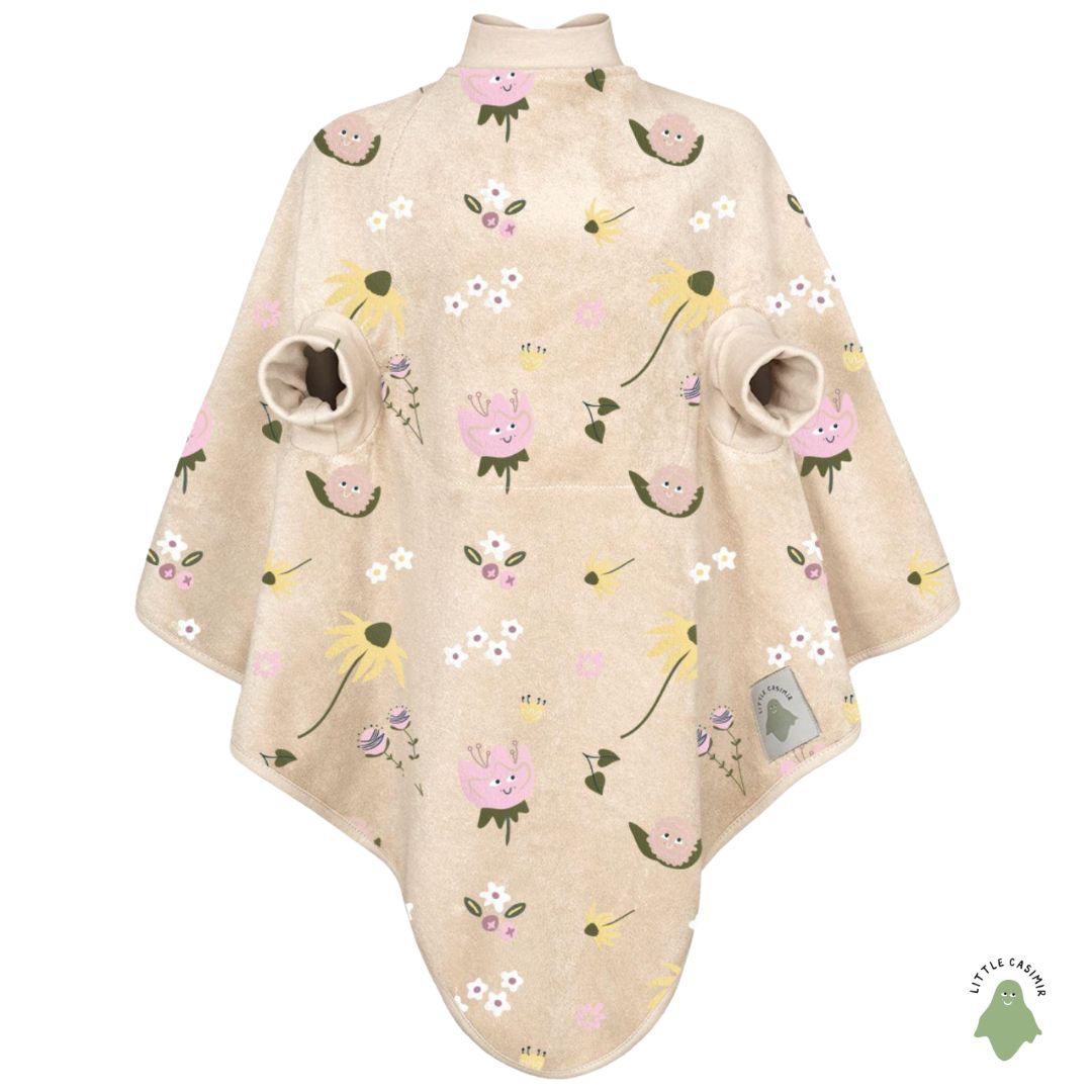 Little Casimir Magic Bib “Boo” – waterproof long-sleeve bib in cosy cotton terry, adjustable, grows with your child (6M-4Y)