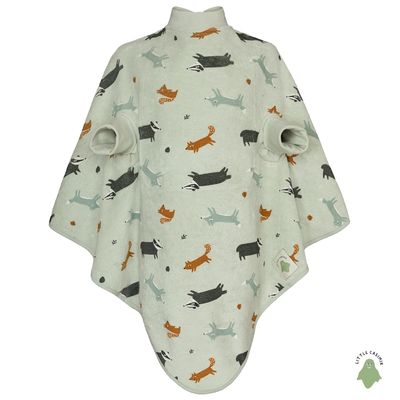Little Casimir Magic Bib “Boo” – waterproof long-sleeve bib in cosy cotton terry, adjustable, grows with your child (6M-4Y)