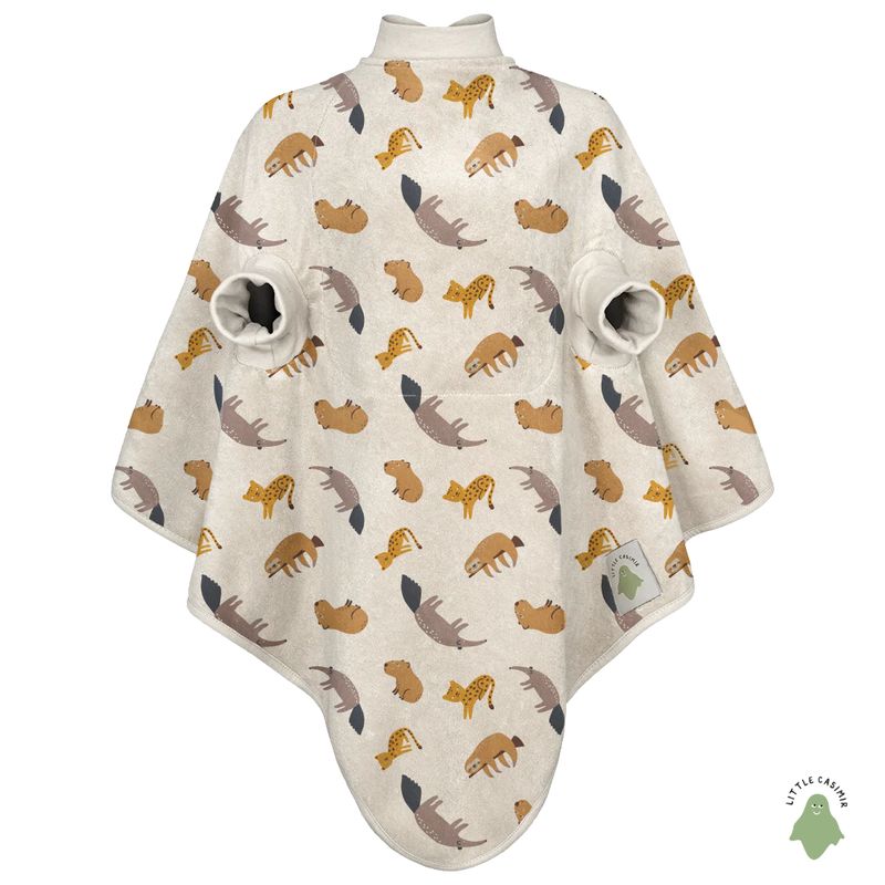Little Casimir Magic Bib “Boo” – waterproof long-sleeve bib in cosy cotton terry, adjustable, grows with your child (6M-4Y)