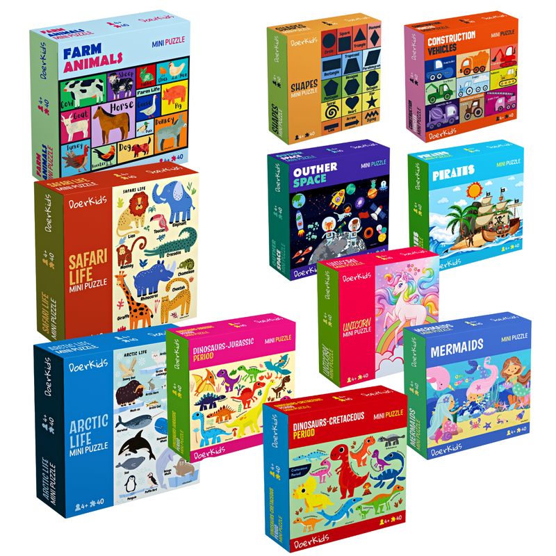 DoerKids® Mini Puzzle Arctique, 40 pcs.