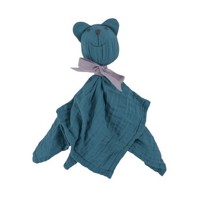 Organic Muslin Sleep friend blue