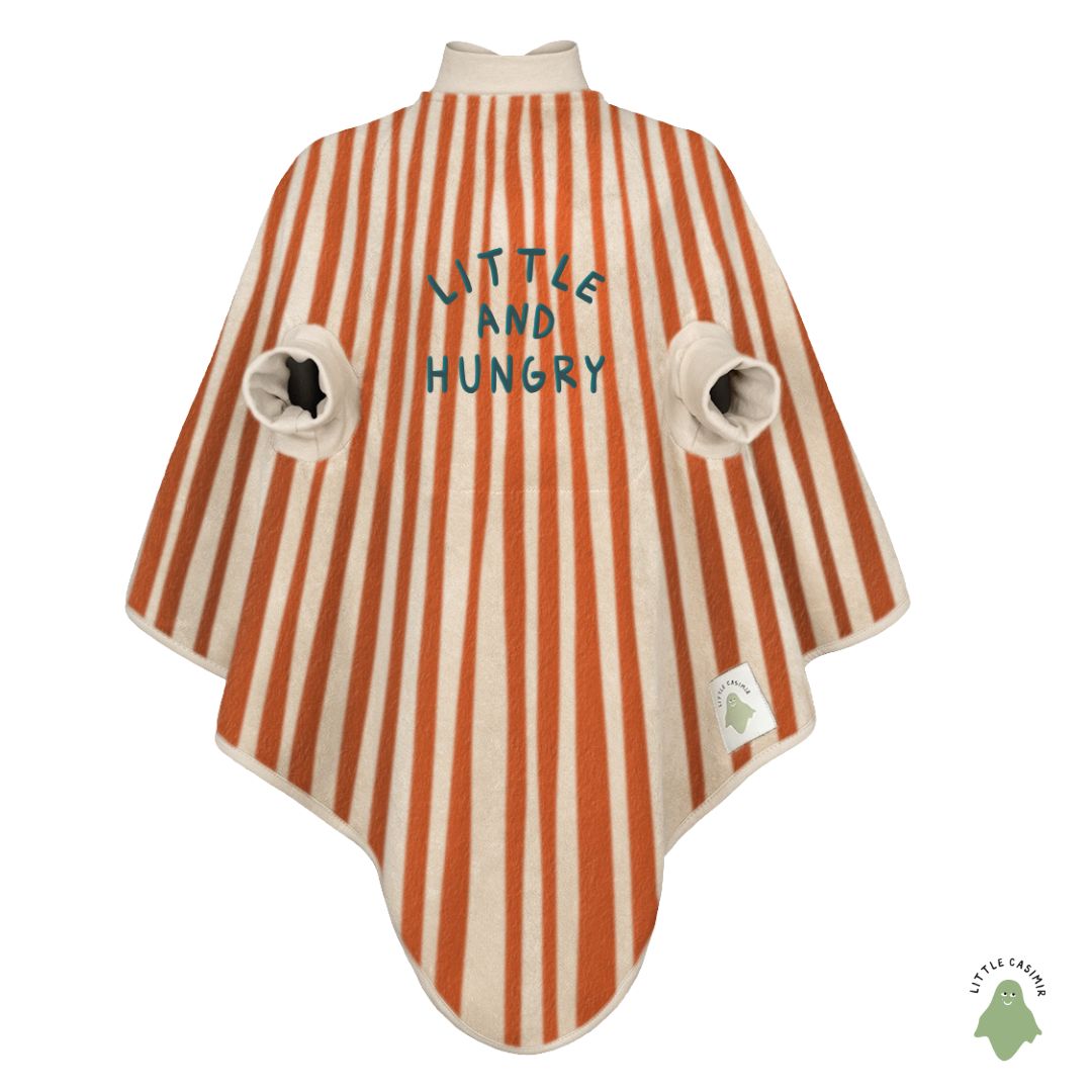 Magic Bib “Boo” – waterproof long-sleeve bib in cosy cotton terry, adjustable, grows with your child (6M-4Y)