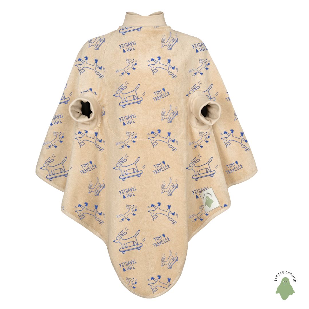 Magic Bib “Boo” – waterproof long-sleeve bib in cosy cotton terry, adjustable, grows with your child (6M-4Y)