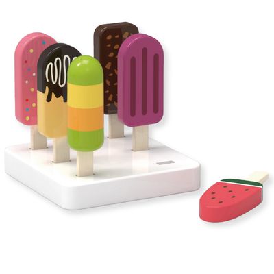 Wooden Ice Cream Set – 6 pcs – Pretend Play Toy