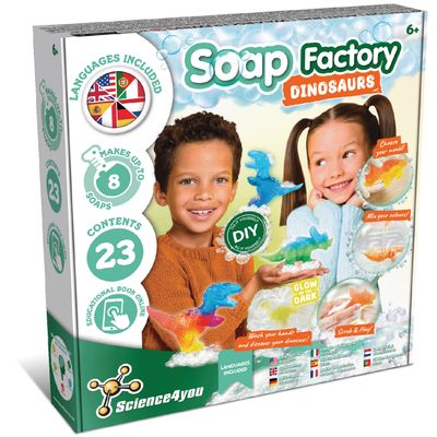 Soap Factory – Make Dinosaur-Shaped Soaps at Home – STEM Toy for Kids 8+